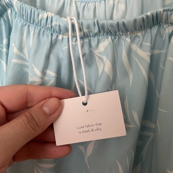 LC Lauren Conrad Satin Ruffle Chemise dress baby blue baby doll - Picture 12 of 12